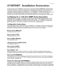 SNMPDRV Installation Instructions