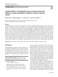 Combined Effects of Simulated Browsing, Warming and Nutrient