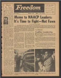 Memo to NAACP Leaders