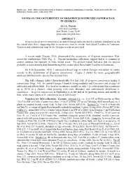 Notes on the Occurrence of Erigeron Sumatrensis (Asteraceae) in Georgia