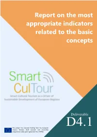 Report on the Most Appropriate Indicators Related to the Basic Concepts