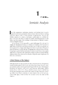 Semiotic Analysis