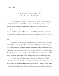 1 Lori Rogers-Stokes Introduction to the Records of the Deacon's Books