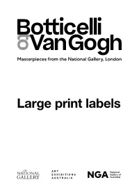 Large Print Labels 5 1 2 3 6 4 Entry Shop 7 Introduction Foyer Wall