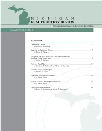 M I C H I G a N Real Property Review