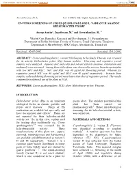 1 In-Vitro Screening of Cissus Quadrangularis L. Variant Ii