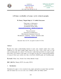 4-Prime Cordiality of Some Cycle Related Graphs