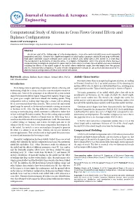 Computational Study of Ailerons in Cross Flows Ground Effects