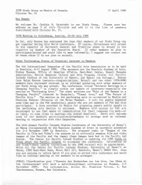 ICTM Study Group on Musics of Oceania Circular No. 16 New