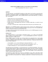 Introducing the GLIMMIX Procedure for Generalized Linear Mixed Models Oliver Schabenberger, SAS Institute Inc., Cary, NC