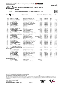 R Race CLASSIFICATION