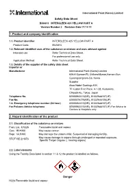 Safety Data Sheet 1. Product and Company Identification 2. Hazard