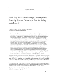 The Dynamic Interplay Between Educational Practice, Policy and Research