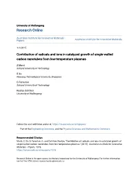 Contribution of Radicals and Ions in Catalyzed Growth of Single-Walled Carbon Nanotubes from Low-Temperature Plasmas