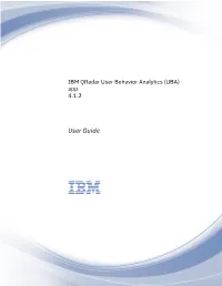 IBM Qradar User Behavior Analytics (UBA) App 4.1.2