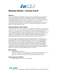 Release Notes—Version 9.0.5