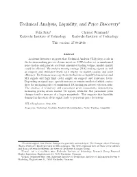 Technical Analysis, Liquidity, and Price Discovery∗