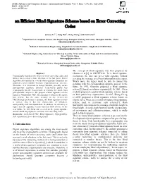 An Efficient Blind Signature Scheme Based on Error Correcting Codes