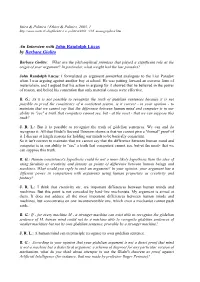 An Interview with John Randolph Lucas by Barbara Giolito