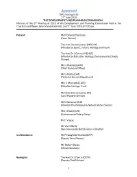 Approval of Minutes of the 1St Meeting of the Commission Held on the 12Th