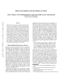 Arxiv:1805.10105V1 [Cs.SI] 25 May 2018
