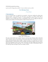 Car Racing Game 1 Introduction