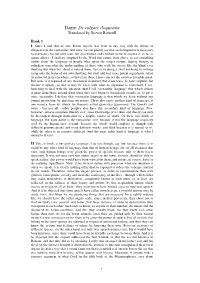 Dante, De Vulgari Eloquentia Translated by Steven Botterill