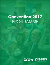 Convention 2017 PROGRAMME