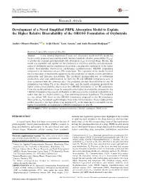 Development of a Novel Simplified PBPK Absorption Model to Explain the Higher Relative Bioavailability of the OROS® Formulation of Oxybutynin