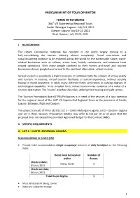 Procurement of Tour Operator