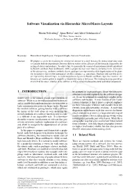 Software Visualization Via Hierarchic Micro/Macro Layouts