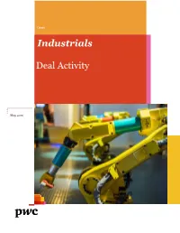 01/05/16 Pwc Industrials – Deal Activity