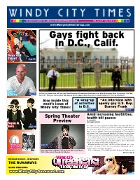 Gays Fight Back in D.C., Calif