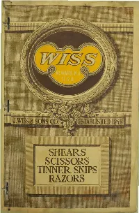 Shears, Scissors, Tinner Snips, Razors
