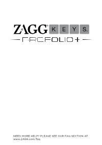 Zaggkeys Profolio Plus Instructions