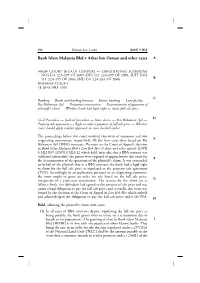 Bank Islam Malaysia Bhd V Azhar Bin Osman and Other Cases A