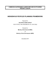 Indigenous Peoples Planning Framework