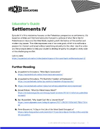 Settlements IV