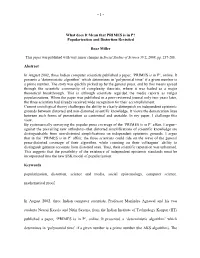 What Does It Mean That PRIMES Is in P? Popularization and Distortion Revisited