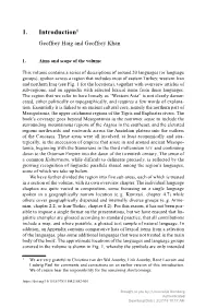 1. Introduction1 Geoffrey Haig and Geoffrey Khan