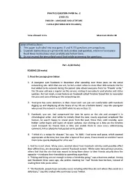 A and B. All Questions Are Compulsory. 2. Separate Instructions Are Given with Each Section and Question, Wherever Necessary