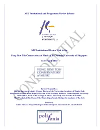 AEC Institutional and Programme Review Scheme