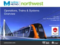 Operations, Trains & Systems Overview