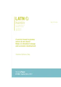 Notes on Structural Change and Economic Development Vivianne