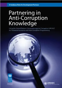 Partnering in Anti-Corruption Knowledge