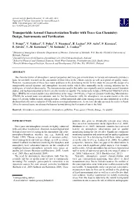 Transportable Aerosol Characterization Trailer with Trace Gas Chemistry: Design, Instruments and Verification
