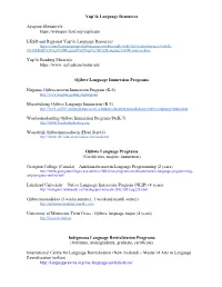 Yup'ik Language Resources Ayaprun Elitnaurvik Https;//Webapps.Lksd.Org