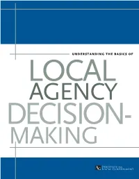 AGENCY DECISION- MAKING Generous Support for This Publication Provided By