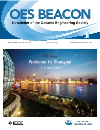 Newsletter of the Oceanic Engineering Society
