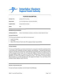 Position Description